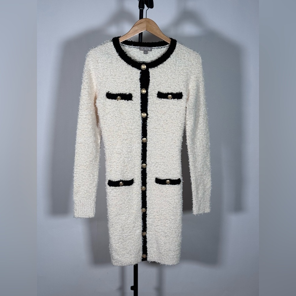 NWOT JCrew Textured mini sweater-dress - Picture 4 of 7